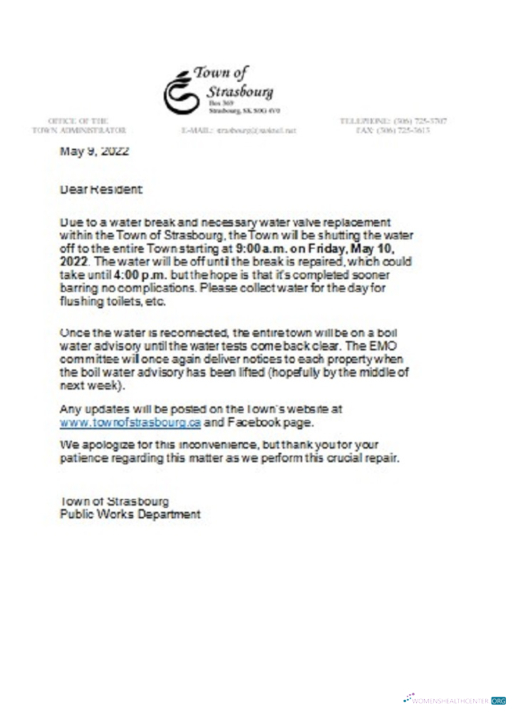 download download Canada Saskatchewan Town of Strasbourg water utility shut off notice